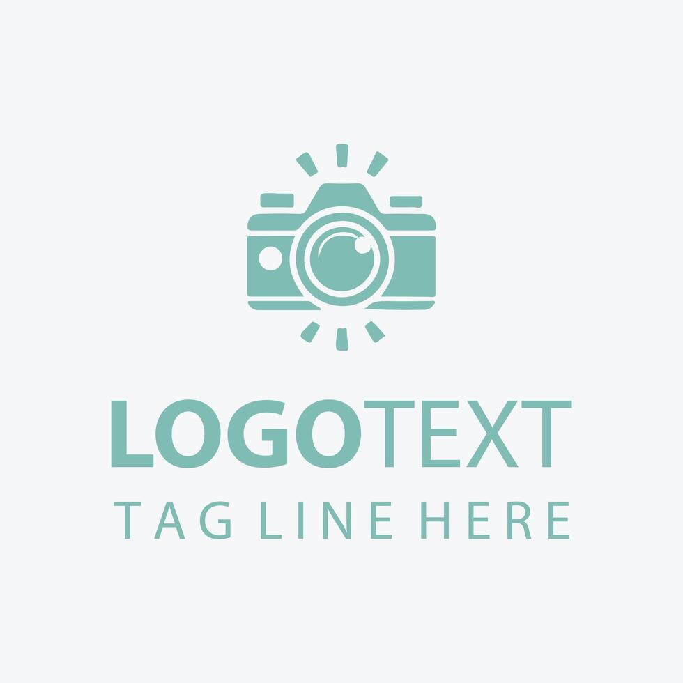 Visionary Lens camera shutter logo vector