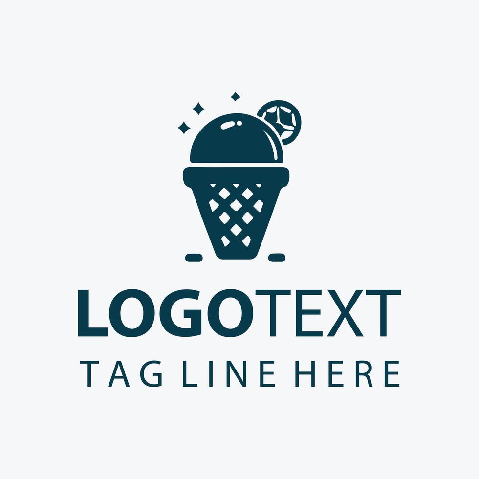 Ice Cream Oasis logo vector
