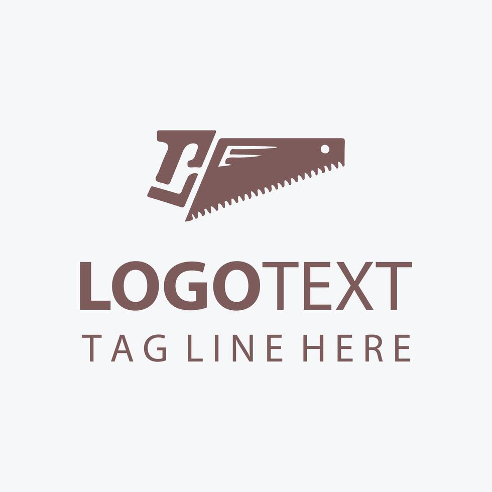 Artisan Carpentry Saw Logo vector