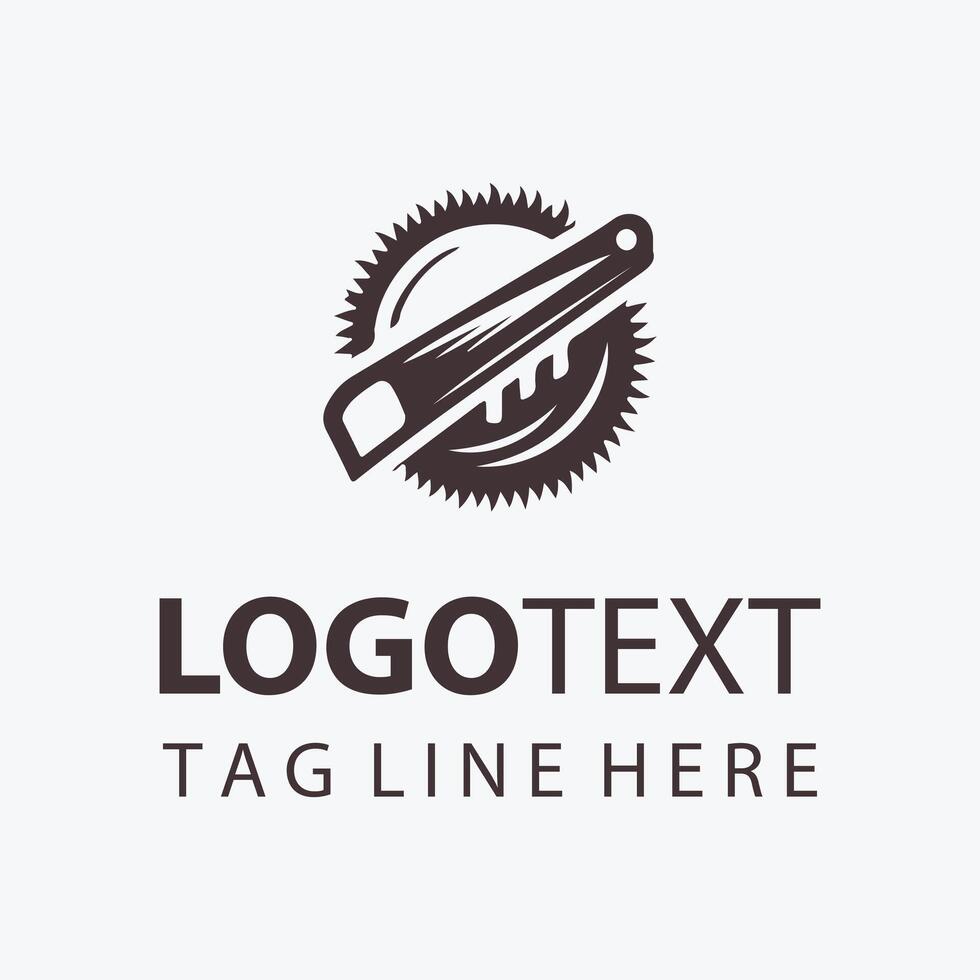 Noble Woods Carpenter Saw Logo vector