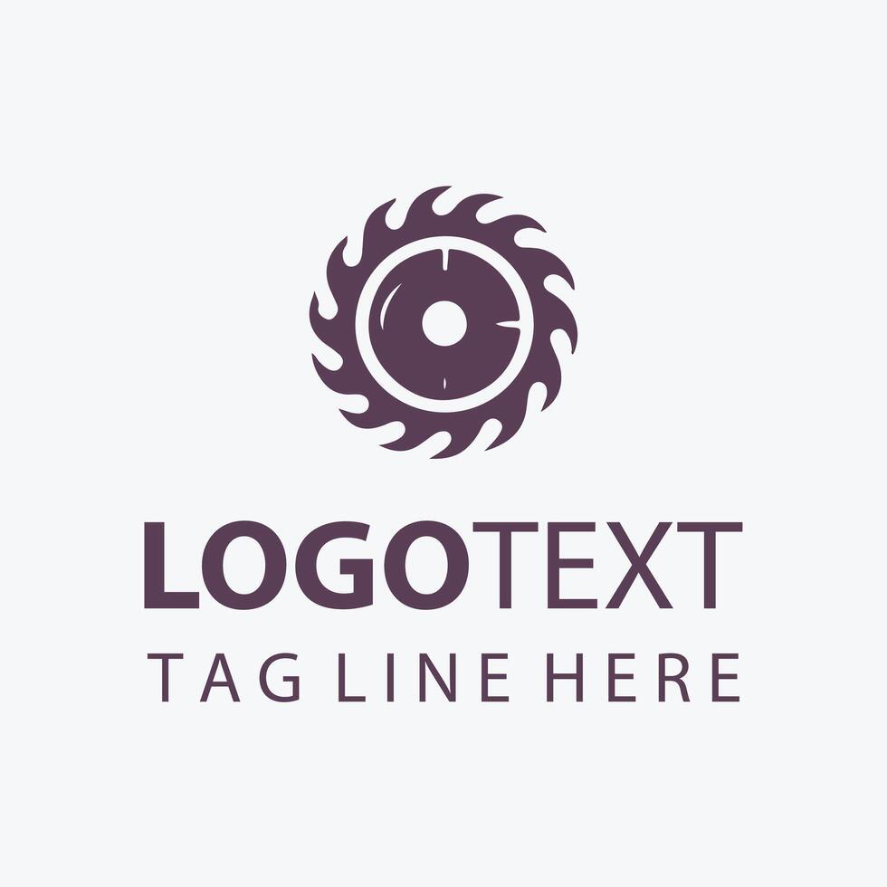 Timber Forge Carpenter Saw Logo vector