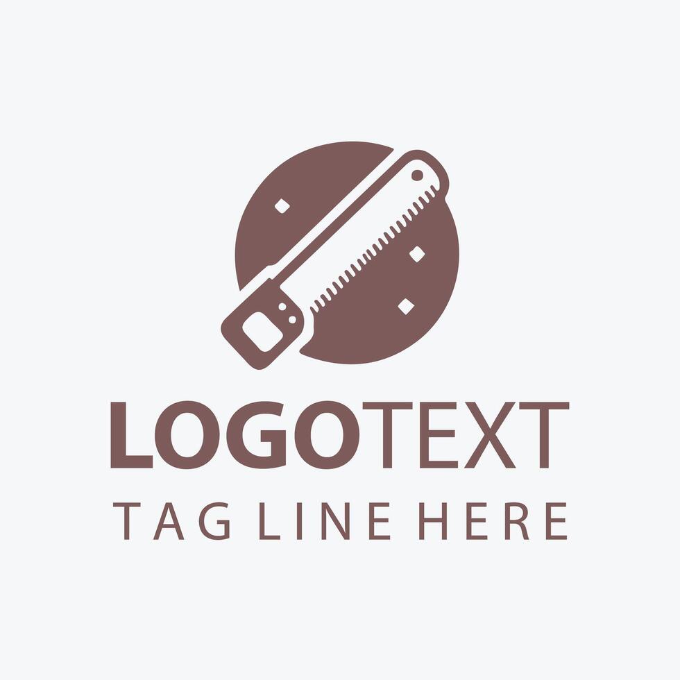 Timber Max Carpenter Saw Logo vector
