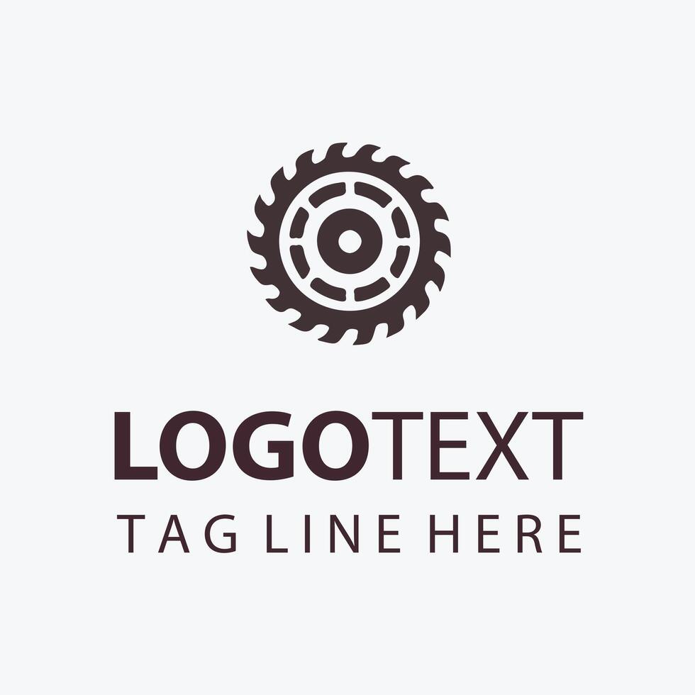 Accurate Craft Carpenter Saw Logo vector