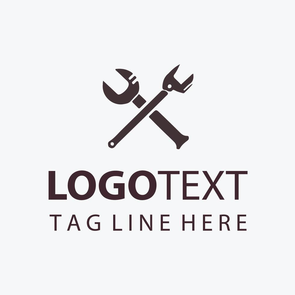 Pin Point Carpenter Saw Logo vector