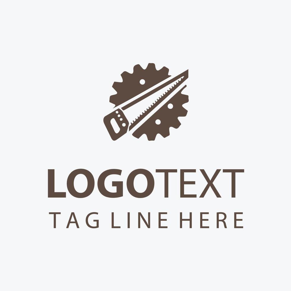 Quick Craft Carpenter Saw Logo vector