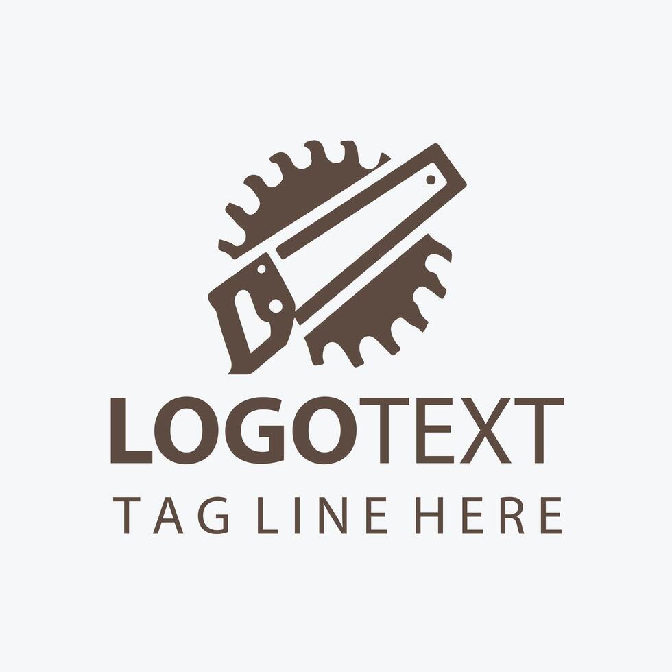 Speed Craft Saw Logo Design vector