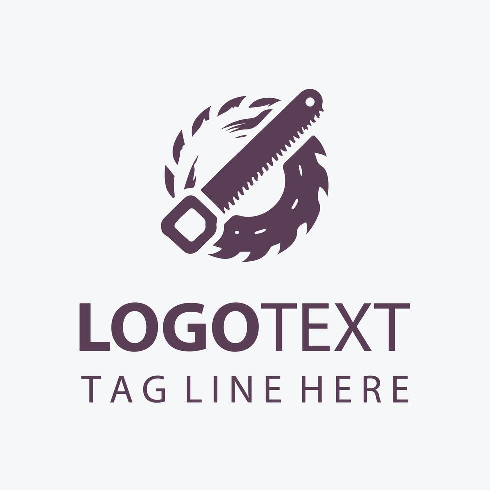 Rapid Blade Carpenter Saw Logo vector