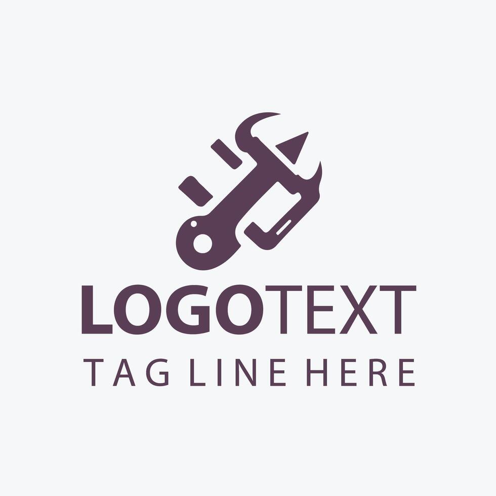 True Craft Carpenter Saw Logo vector