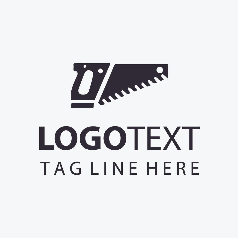 Prime Edge Carpenter Saw Logo vector