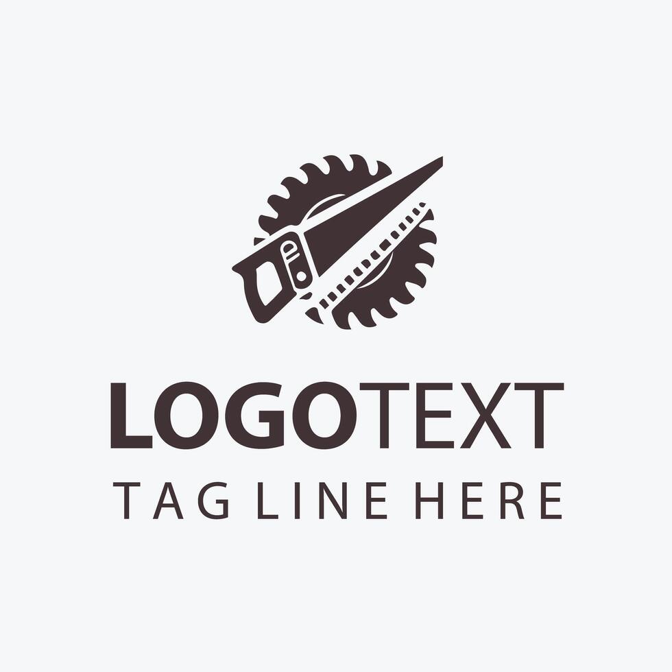 True Carpenter Saw Logo vector