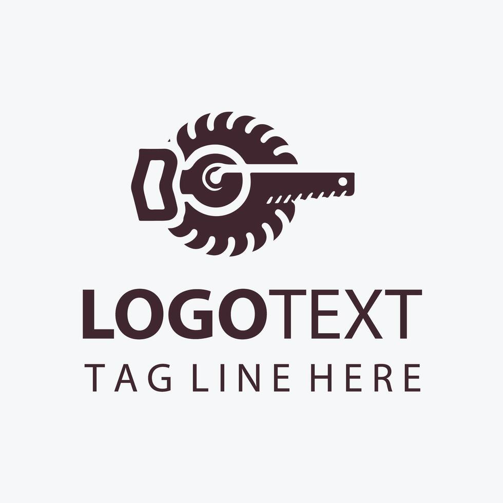 The Woodworker's Edge Carpenter Saw Logo vector