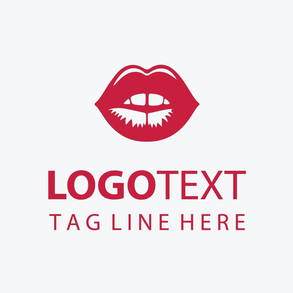 Satin Luxe lips logo vector