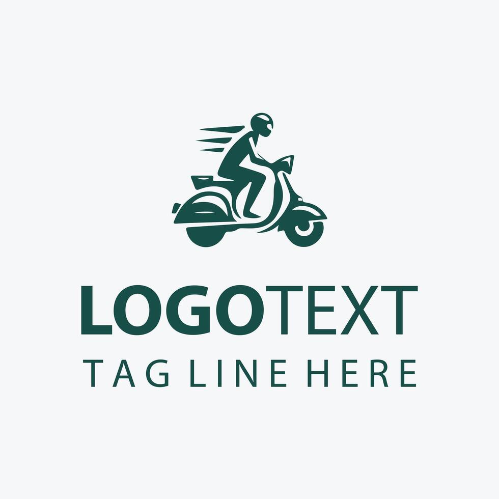 Flash scooter logo vector