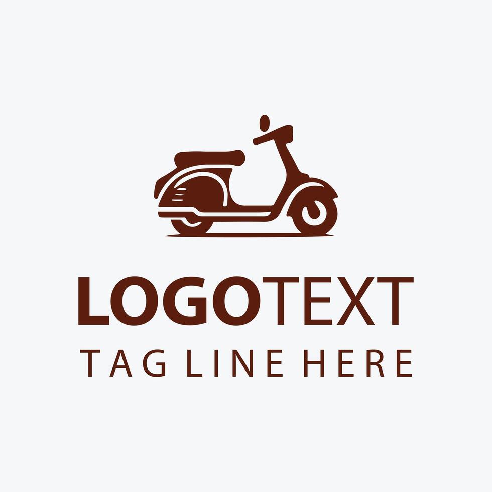 Zoom Fly scooter logo vector