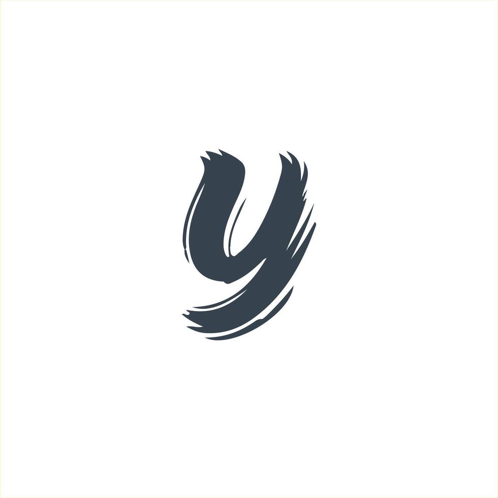 STYLESH letter Y brush logo design vector