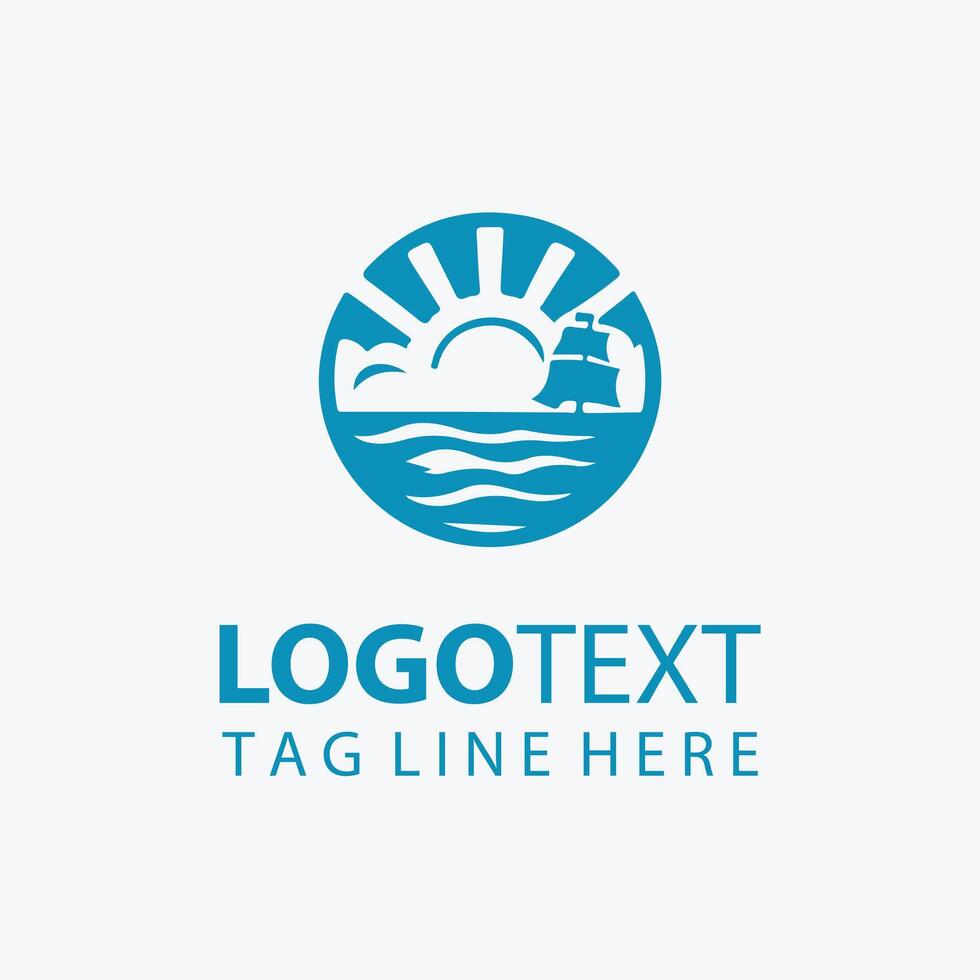 Blue Ridge Creations Ocean Logo vector
