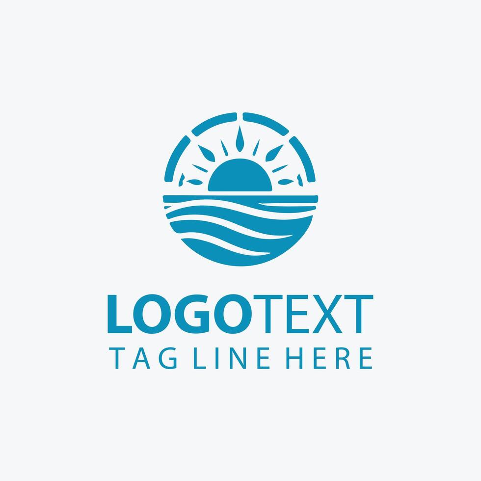 Salted Sea Studios Ocean Logo vector