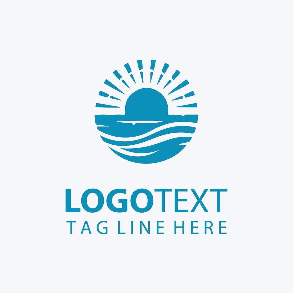 Coral Glow Studios Ocean Logo vector