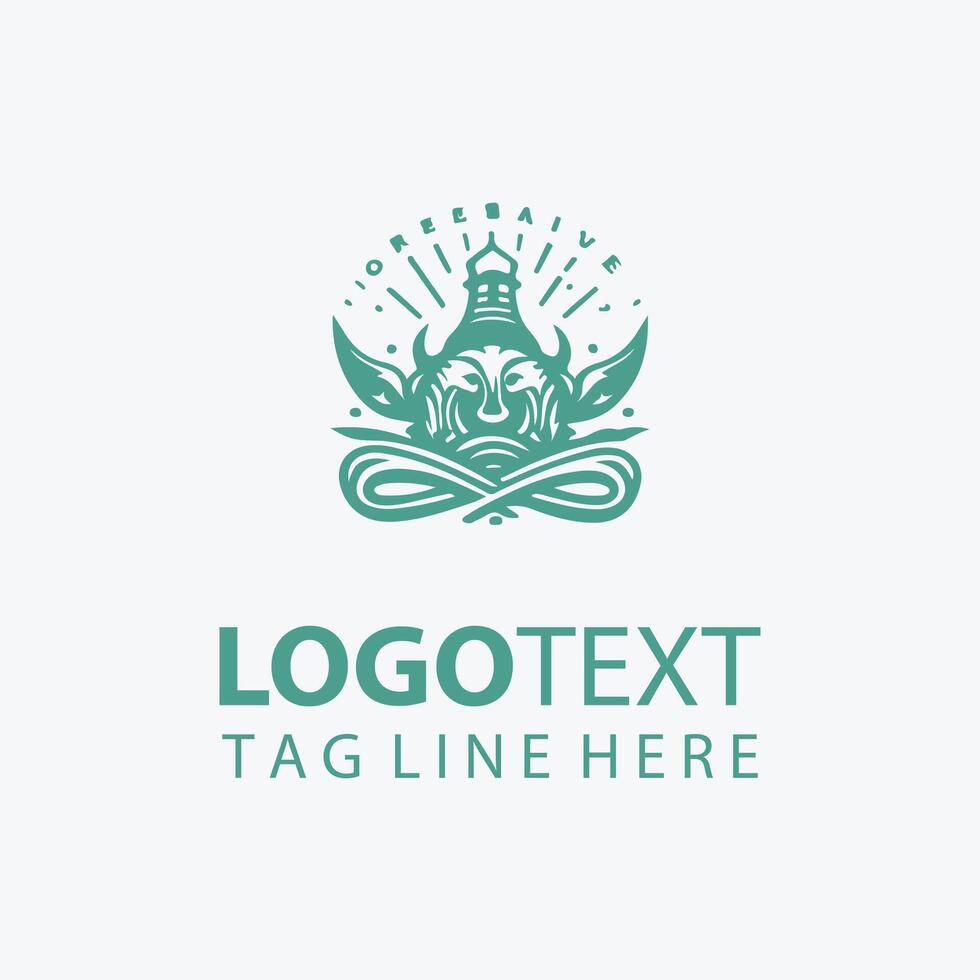 Tidal Flow Media Ocean Logo vector