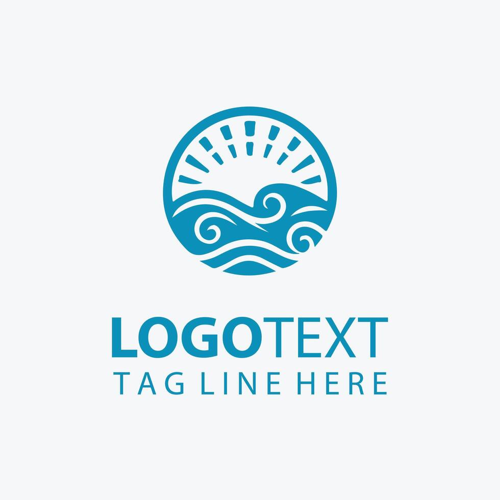 Aqua Whisper Solutions Ocean Logo vector