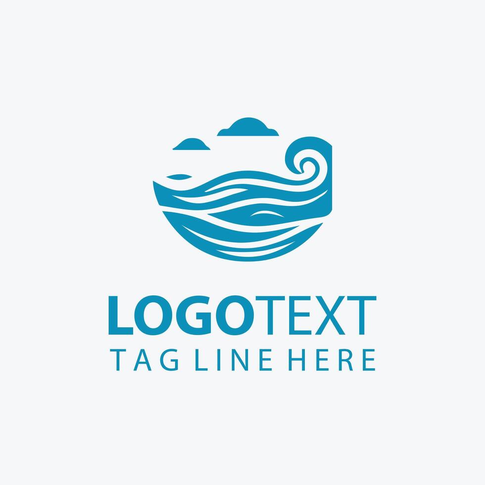 Ocean Breeze Studios Logo Design vector
