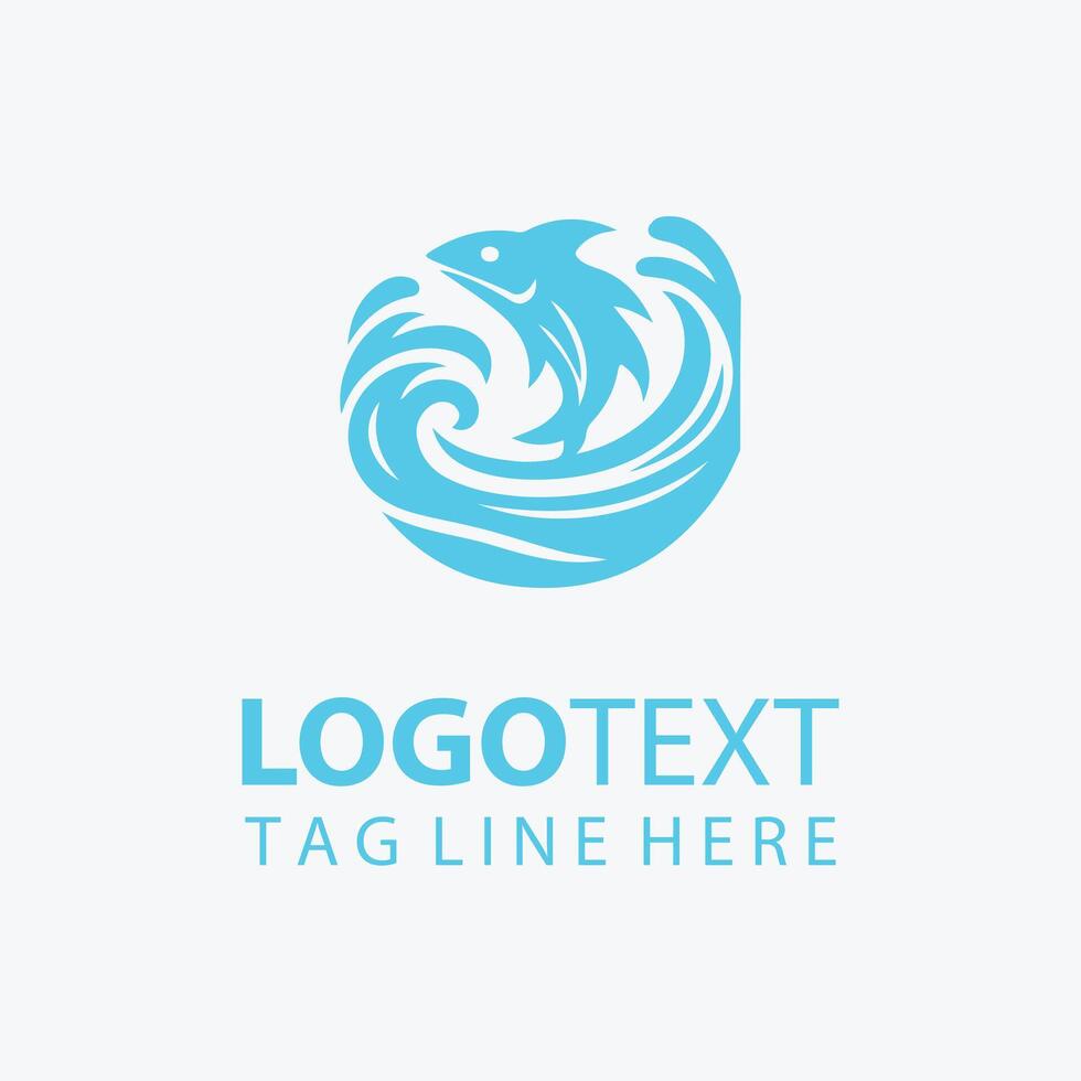 Atlantic Aura Ocean Logo vector