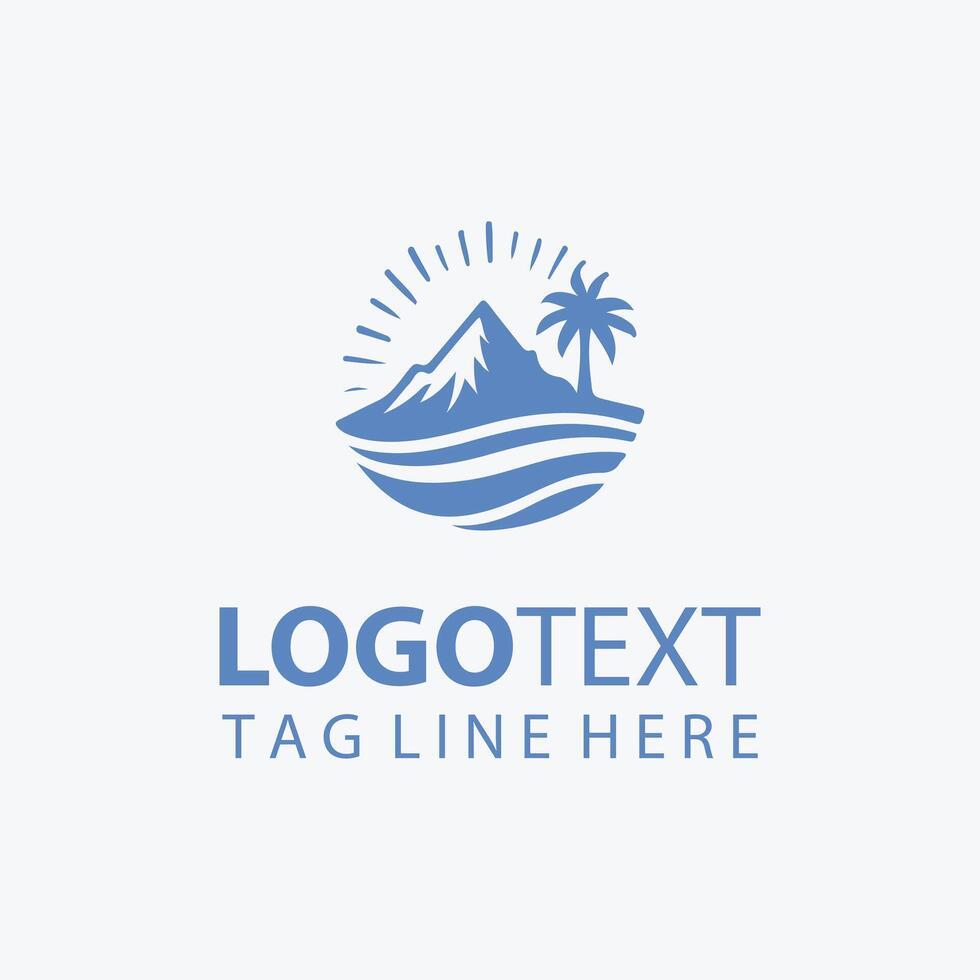 Blue Abyss Ocean Logo vector