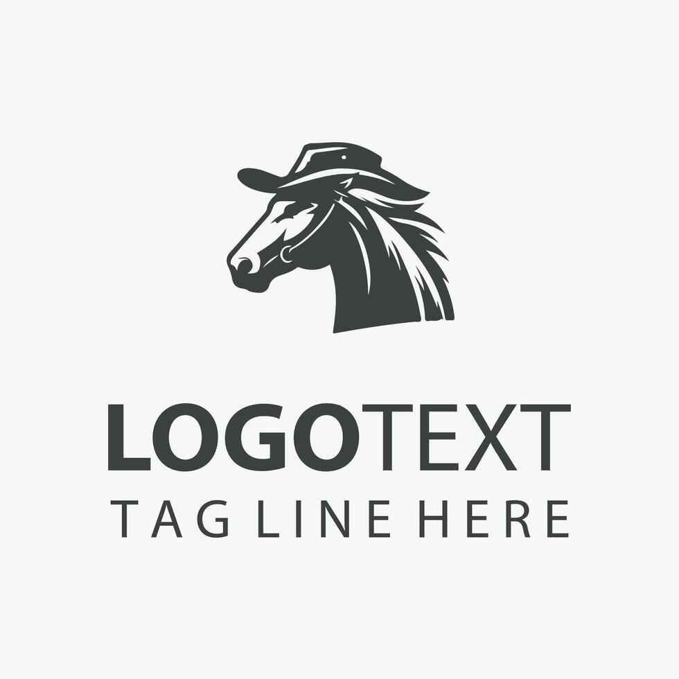 Horse And Cow boy Legacy Logo vector