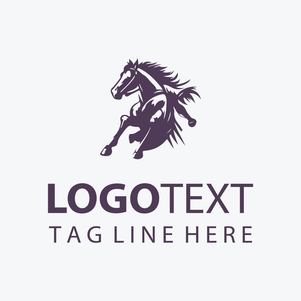 The Cow boy And Steed Logo vector