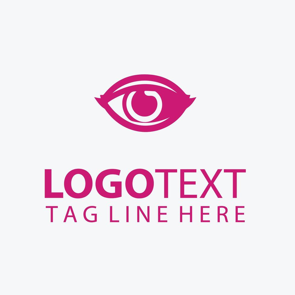 Eye Glass Man Logo Design vector
