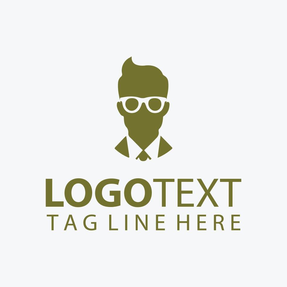 The Eye wear Wizard Glass Man Logo vector