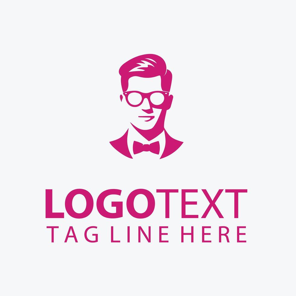 Man Behind the Glasses Logo vector