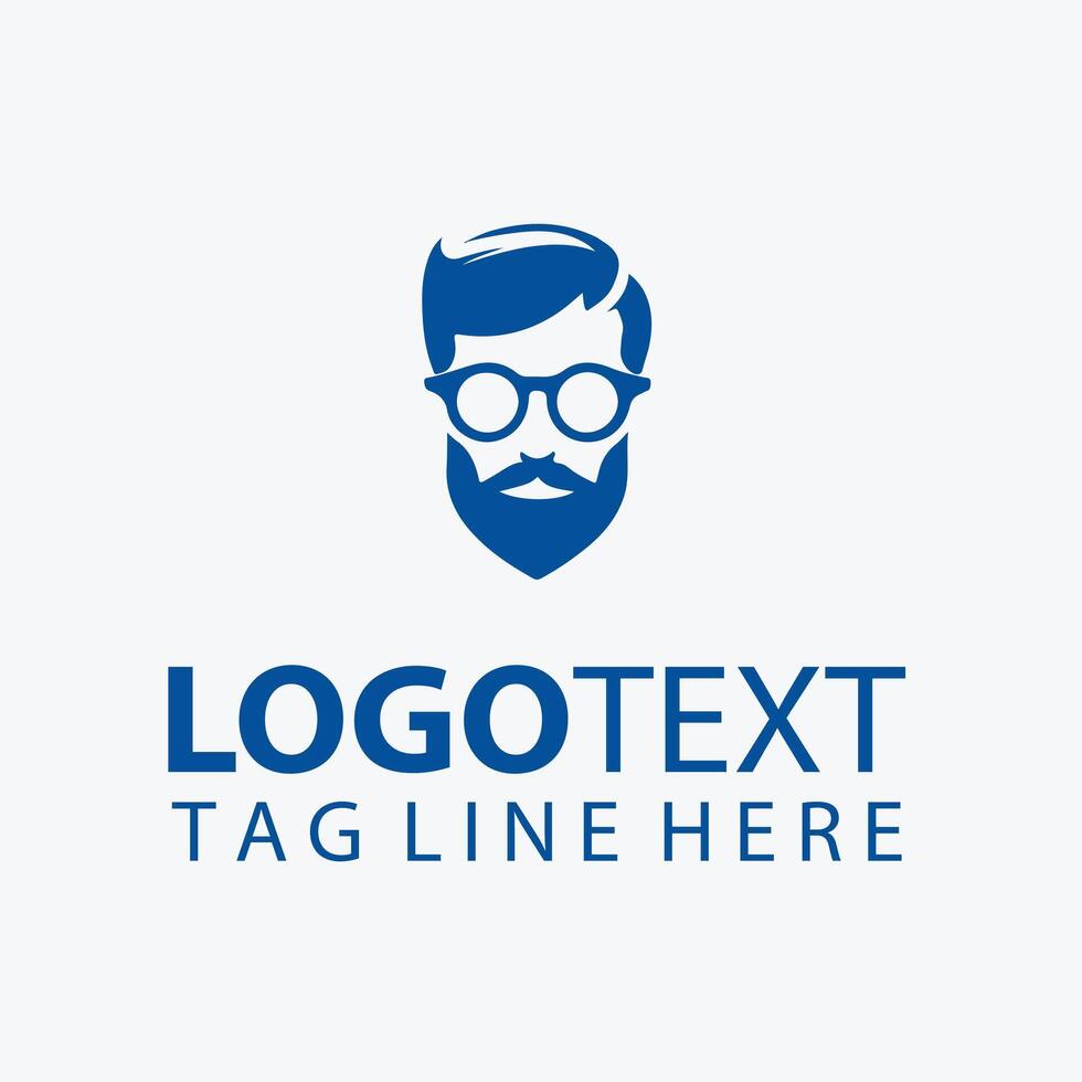 Man of Lenses Eye Glass Logo vector