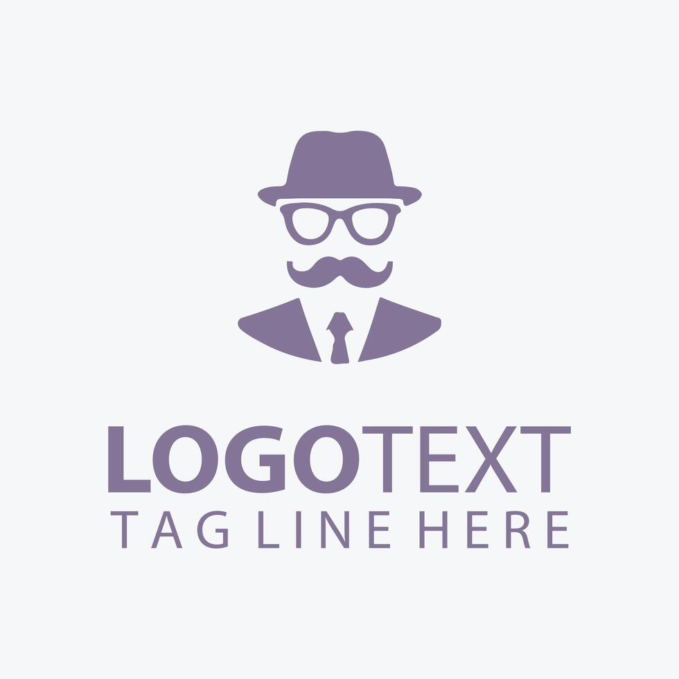 Style And Vision by Eye Glass Man Logo vector