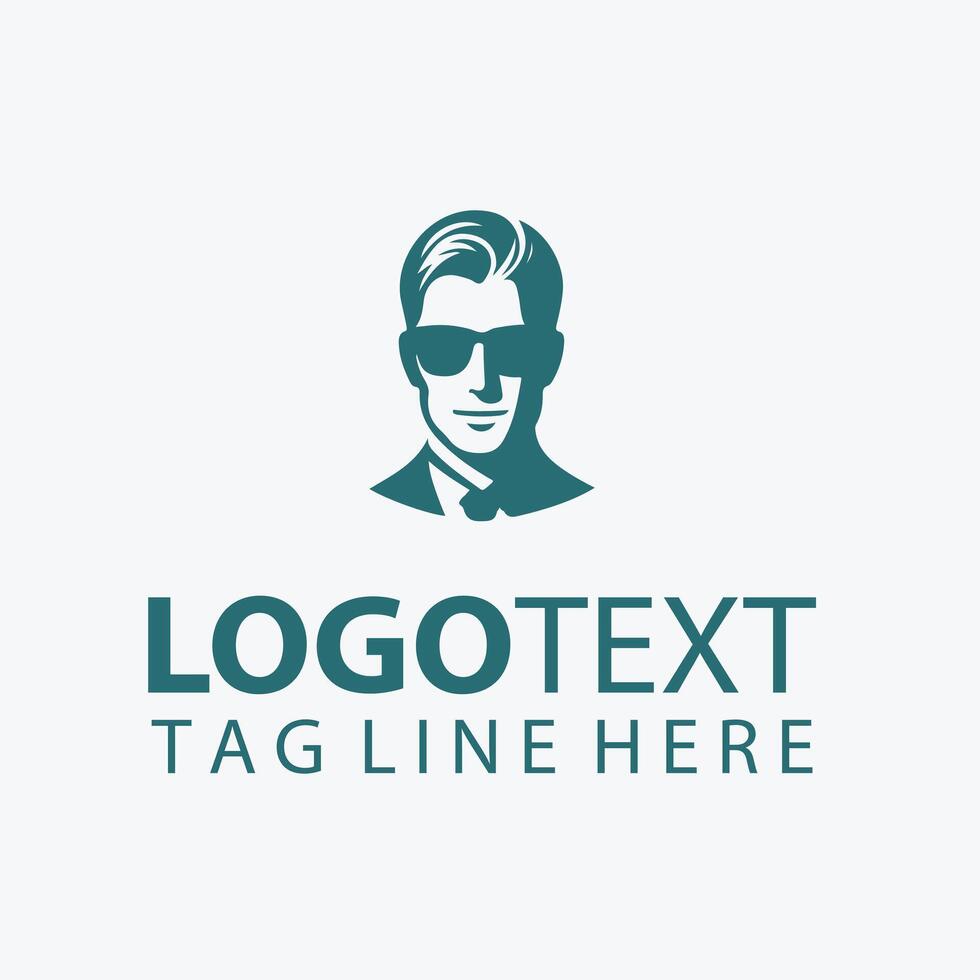 Glasses and Style by Eye Glass Man Logo vector
