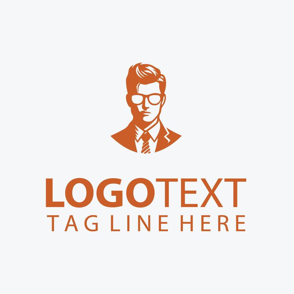 The Spectacle Eye Glass Man Logo vector