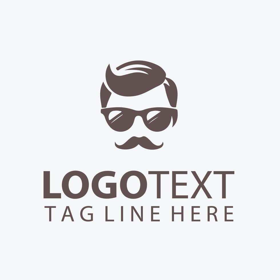 The Visionary Eye Glass Man Logo vector