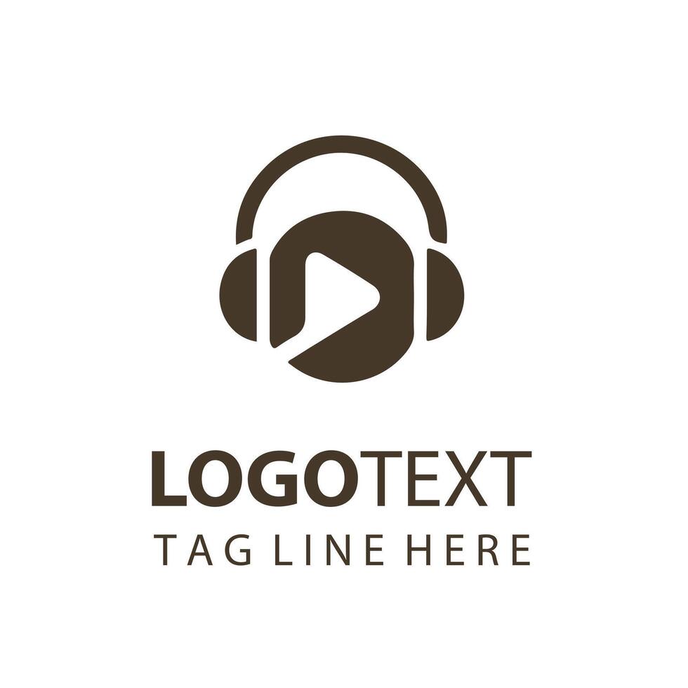 Sound Spark headphone logo vector