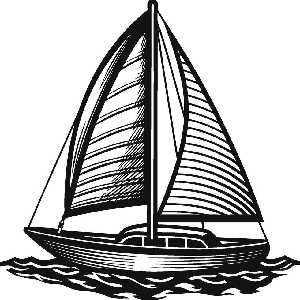 Unique Boat Graphics for Creative Use vector
