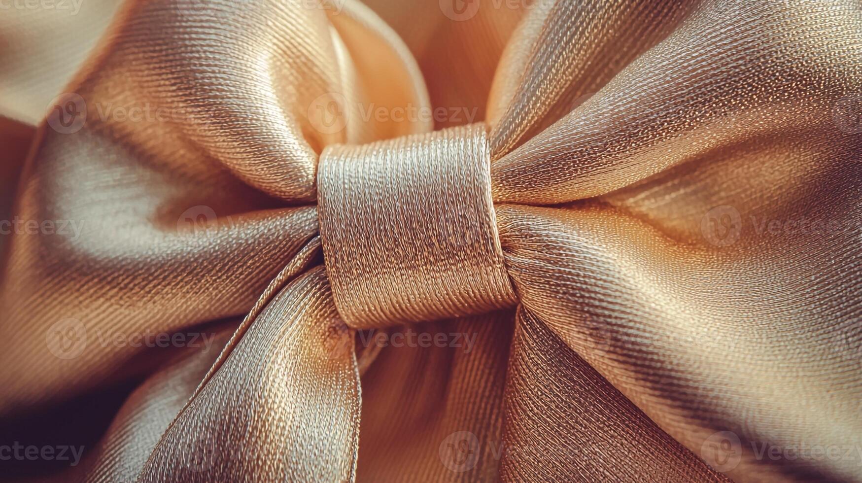 A close up of a gold bow tie photo