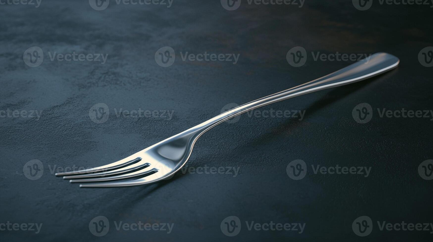 A fork on a dark surface photo