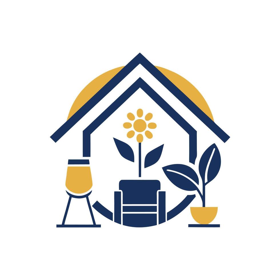 Modern Sophisticated Logo for Interior Styling Agencies vector