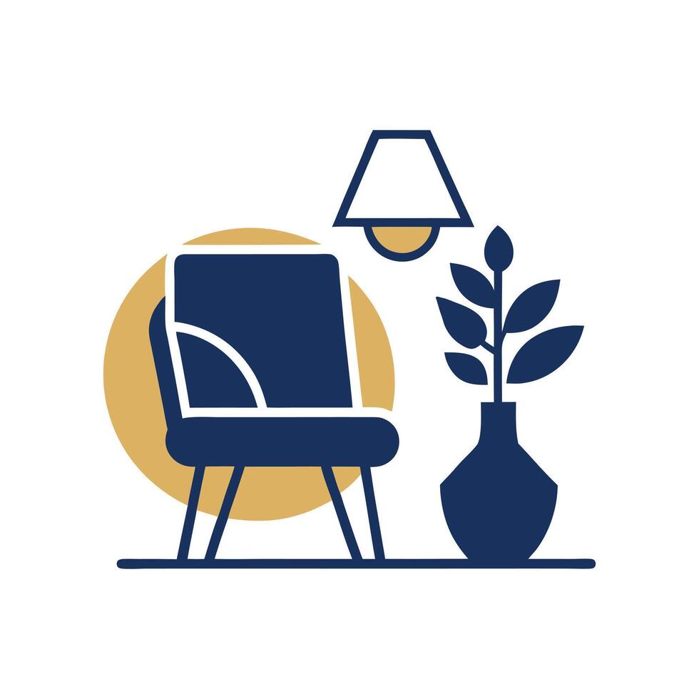 Professional and Minimalist Logo for Home Styling vector