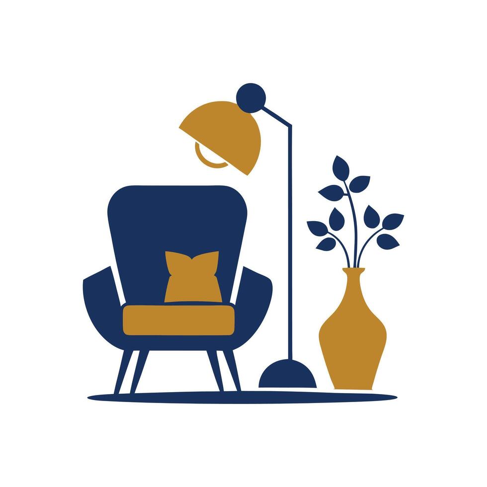 Simple and Elegant Logo for Furniture and Home Decor vector