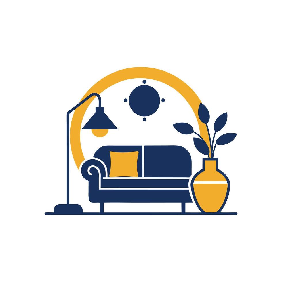 Sophisticated Home Branding Logo with a Minimalist Touch vector