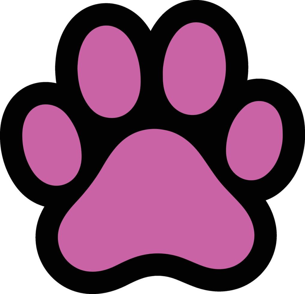 Adorable Cat Paw Prints Perfect for Your Feline Inspired Design Needs vector