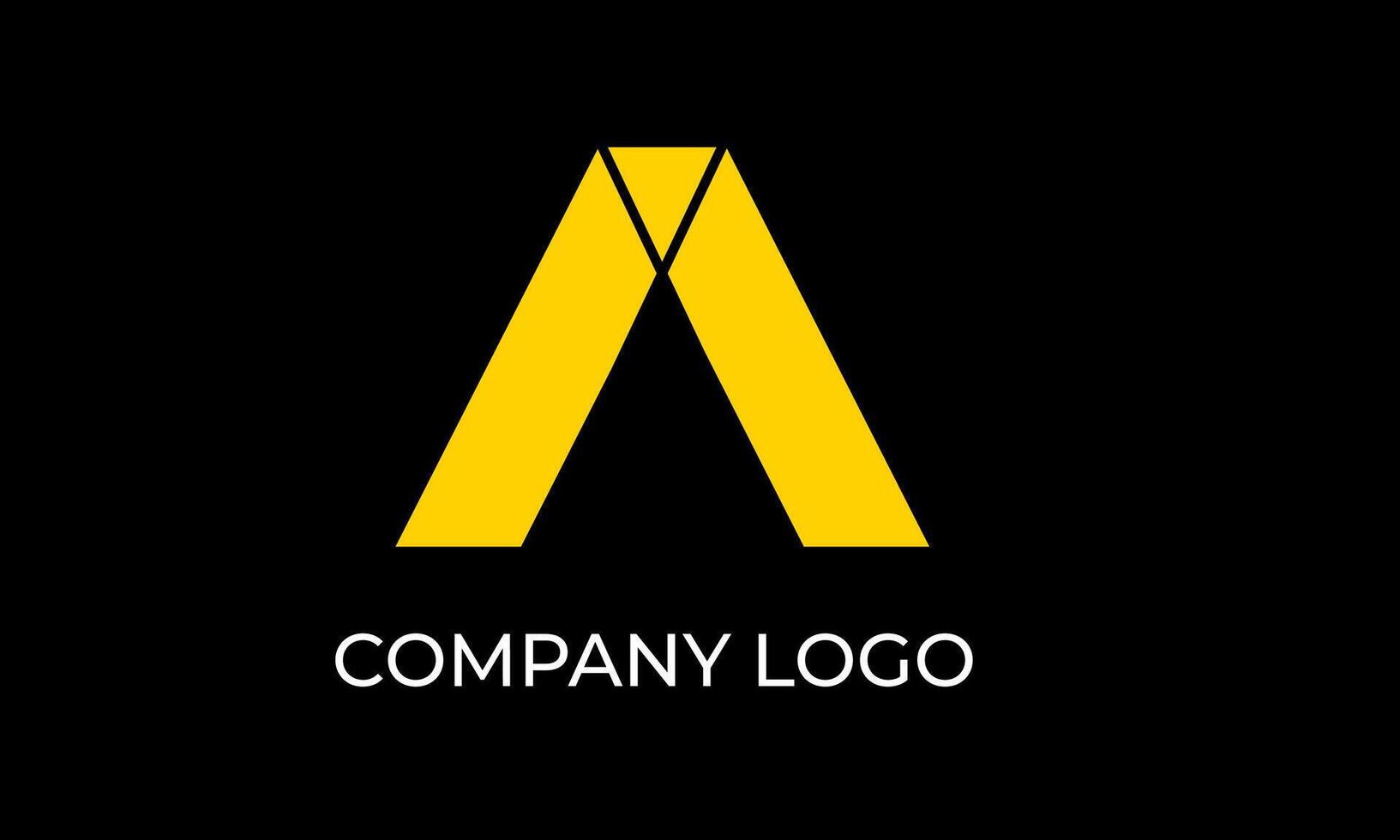 Yellow A Elegant and creative Logo for your Business vector