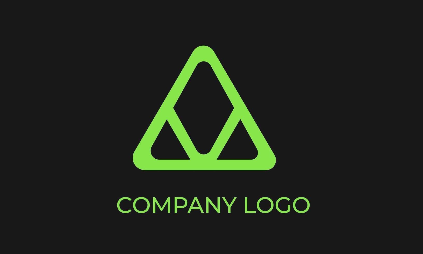 Green triangle Elegant and creative Logo for your Business vector