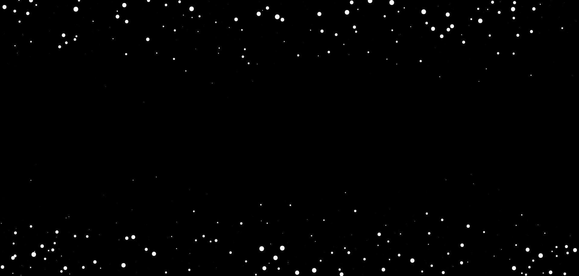 winter background Frame Border featuring snowflake pattern. White snow Falling Gradient over night sky with transparent effect. vector