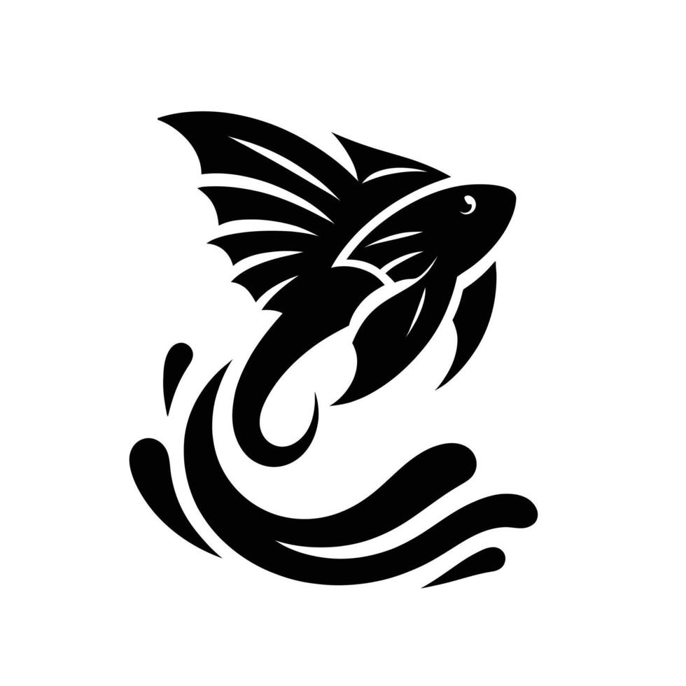 Fish tattoo design vector